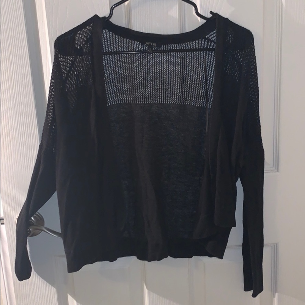 Black cardigan